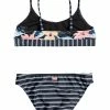 Roxy FLOWERS ADDICT SET - Bikini - Dark Blue -Roxy Magasin En Ligne 0c5f4dd2cb184d128292d1e6ed77f588
