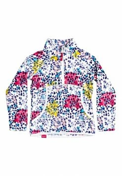 Roxy MIT HALBREISSVERSCHLUSS FÜR MÄDCHE - Sweat Polaire - Bright White Leopold