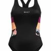 Roxy ACTIVE - Maillot De Bain - Anthracite Floral Flow -Roxy Magasin En Ligne 10401eb5a50541f69397cb530a648699