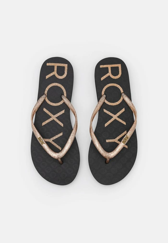Roxy VIVA SPARKLE - Tongs - Black/gold 1 Roxy VIVA SPARKLE - Tongs - Black/gold