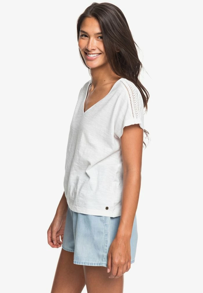 Roxy STARRY DREAM - T-shirt Basique - Snow White 4 Roxy STARRY DREAM - T-shirt Basique - Snow White – Image 4