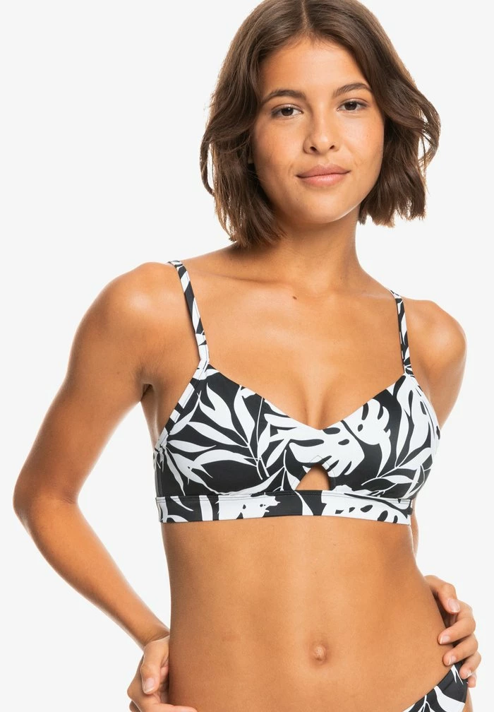 Roxy LOVE THE CROSS STEP - Haut De Bikini - Anthracite Surf 1 Roxy LOVE THE CROSS STEP - Haut De Bikini - Anthracite Surf