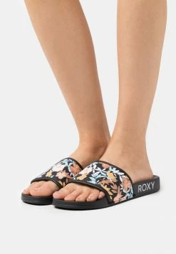 Roxy SLIPPY - Mules - Black Smashup
