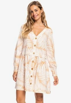 Roxy WISHING - Robe Chemise - Toast Palm Tree Dreams