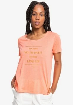Roxy CHASING THE SWELL - T-shirt Imprimé - Fusion Coral