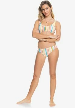 Roxy Bas De Bikini - Bright White Aloha Stripe