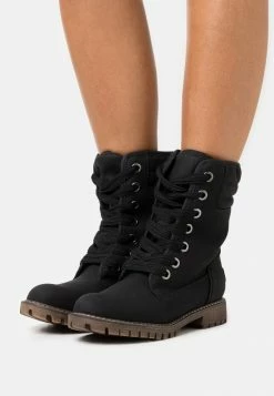 Roxy ALDEAN - Bottines à Lacets - Black