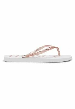 Roxy VIVA SPARKLE - Tongs - White Metallic Pink