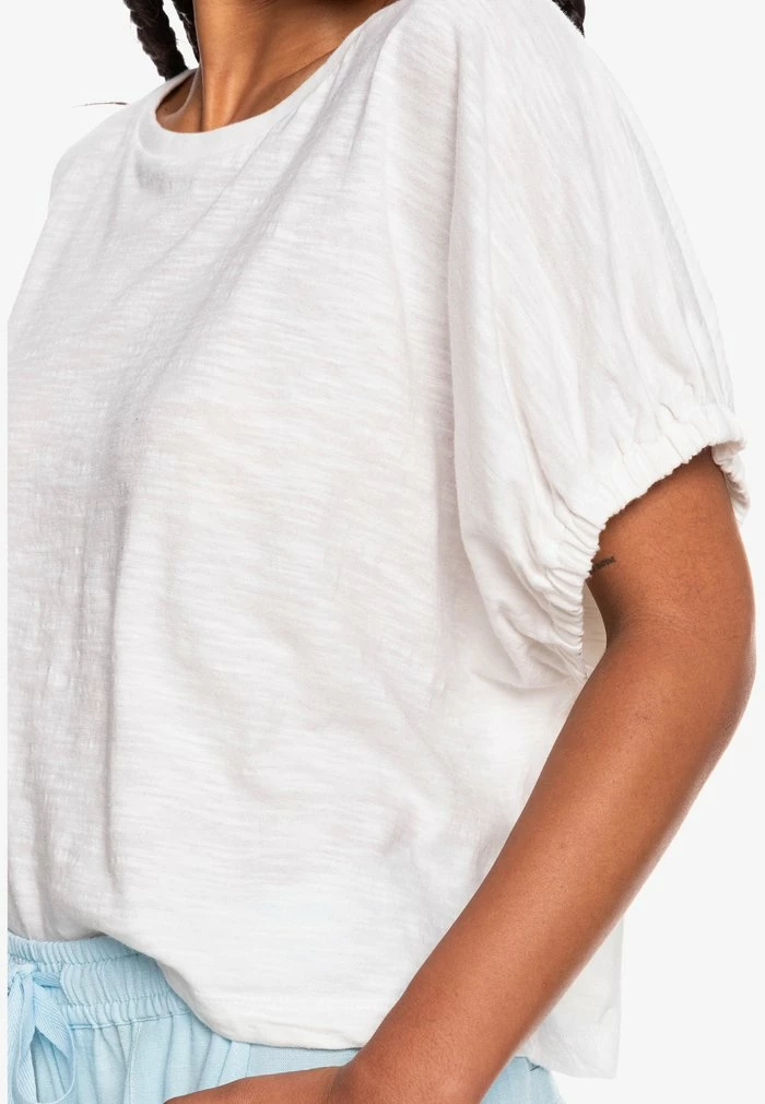 Roxy LAY IT ON THE LINE - T-shirt Basique - Snow White 5 Roxy LAY IT ON THE LINE - T-shirt Basique - Snow White – Image 5