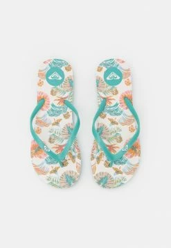 Roxy TO THE SEA - Tongs - White/aqua
