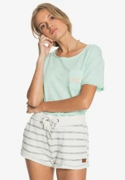 Roxy Short - Snow White Horiz Will Stripes