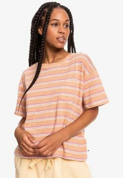 Roxy WINTER MOON - T-shirt Imprimé - Toast Beach Bum Stripes