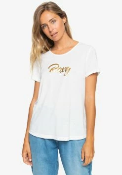 Roxy CALL IT DREAMING - T-shirt Imprimé - Snow White