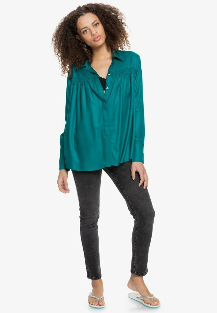 Roxy Blouse - Deep Lake 2 Roxy Blouse - Deep Lake – Image 2