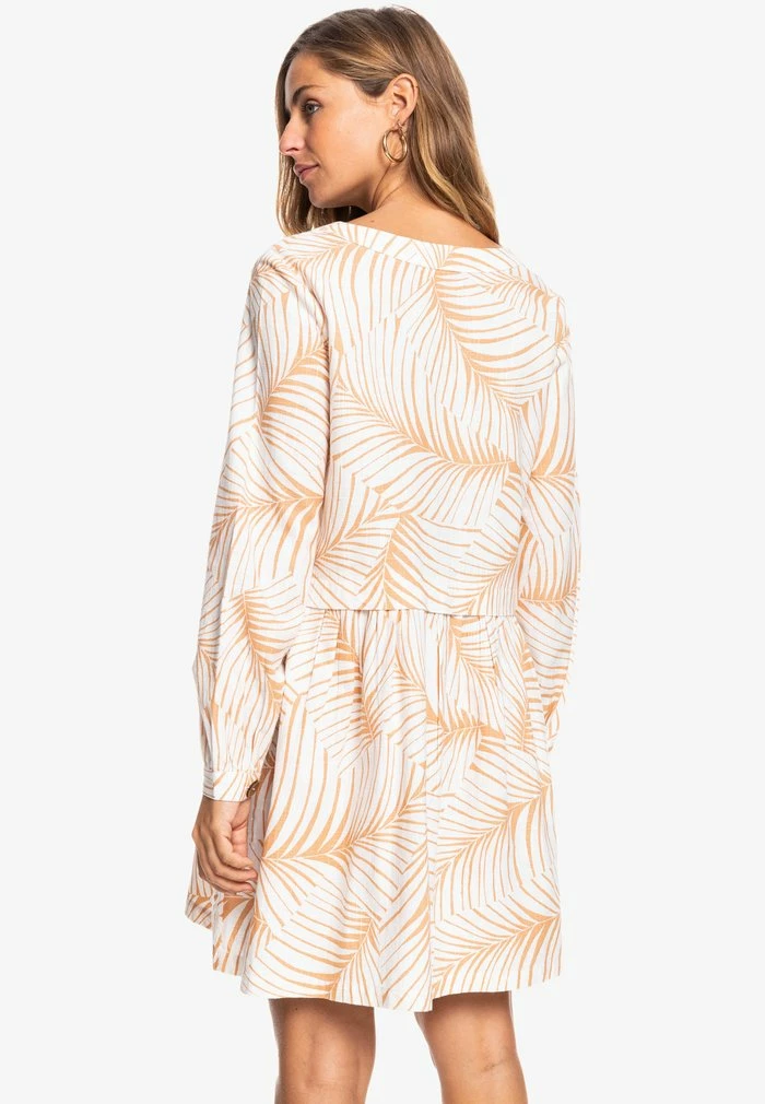 Roxy WISHING - Robe Chemise - Toast Palm Tree Dreams 3 Roxy WISHING - Robe Chemise - Toast Palm Tree Dreams – Image 3