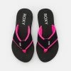 Roxy COASTIN - Tongs - Black/pink -Roxy Magasin En Ligne 5e6ed97446d74dafb032841555dcb00a
