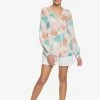 Roxy Blouse - Snow White Palm Shadows -Roxy Magasin En Ligne 5fa2ee5f48fb4a7396f36eb39ae45d2e