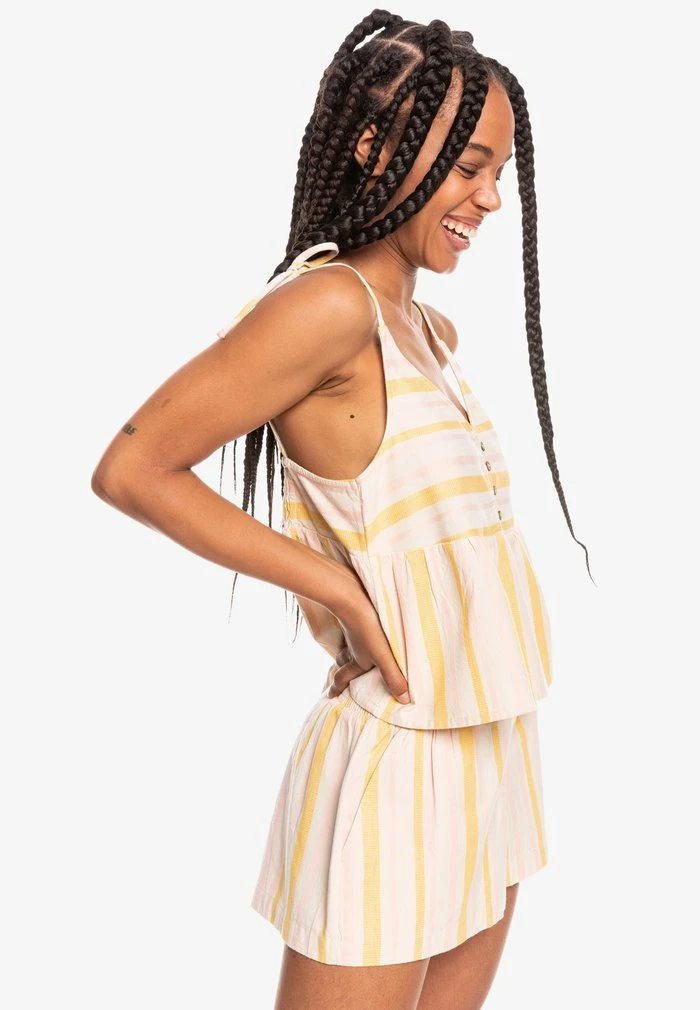 Roxy Débardeur - Tapioca Alla Stripe Verticale 4 Roxy Débardeur - Tapioca Alla Stripe Verticale – Image 4