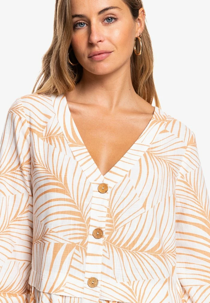 Roxy WISHING - Robe Chemise - Toast Palm Tree Dreams 5 Roxy WISHING - Robe Chemise - Toast Palm Tree Dreams – Image 5