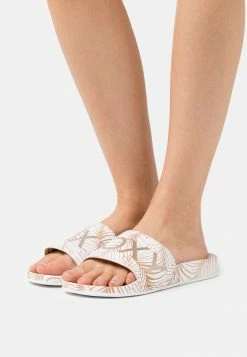Roxy SLIPPY PRINTED - Mules - White/tan