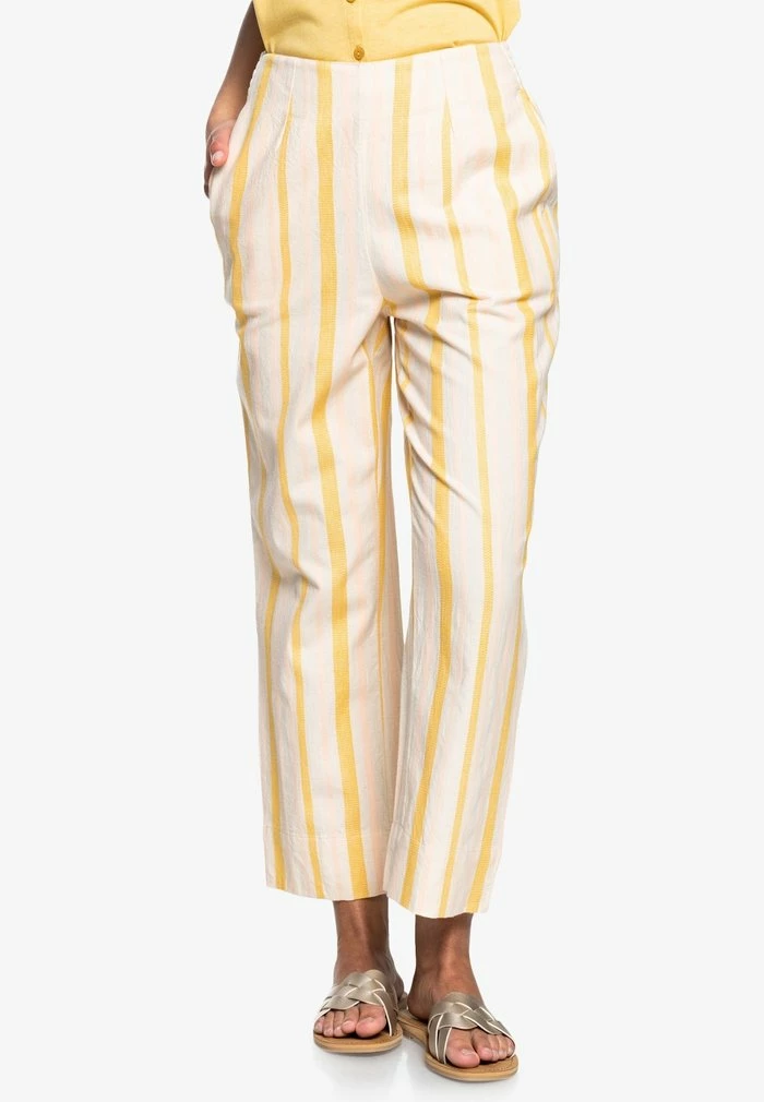 Roxy Pantalon Classique - Tapioca Alla Stripe Verticale 1 Roxy Pantalon Classique - Tapioca Alla Stripe Verticale