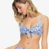 Roxy SUNSET - Haut De Bikini - Bright White Paisley Party