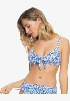 Roxy SUNSET - Haut De Bikini - Bright White Paisley Party