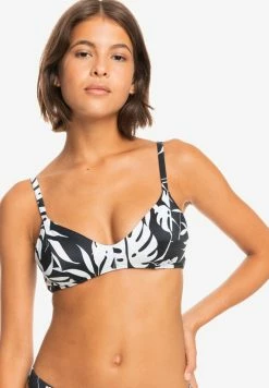 Roxy LOVE THE PERFECT - Haut De Bikini - Anthracite Surf Trippin Bico S