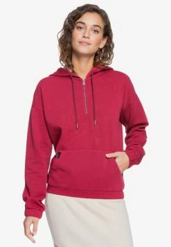 Roxy DOWN THE LINE - Sweat à Capuche - Tibetan Red