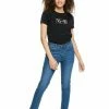 Roxy Jean Slim - Medium Blue -Roxy Magasin En Ligne 925376cea92a4ca7942e316ffd4b53a4