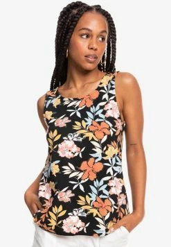 Roxy FINE WITH YOU - Débardeur - Anthracite Island Vibes