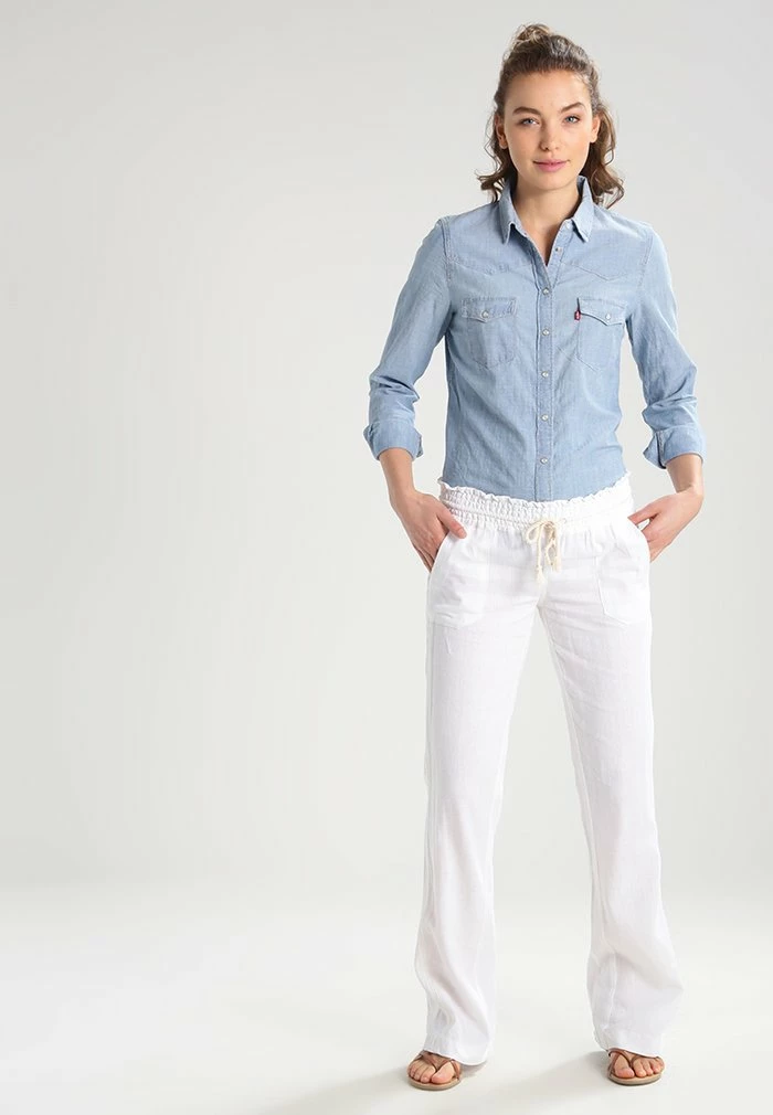Roxy OCEANSIDE PANT - Pantalon Classique - Sea Salt 2 Roxy OCEANSIDE PANT - Pantalon Classique - Sea Salt – Image 2