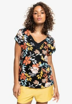 Roxy T-shirt Imprimé - Anthracite Island Vibes