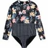 Roxy FLOWERS ADDICT - T-shirt De Surf - Anthracite S Rg Tropical Breez