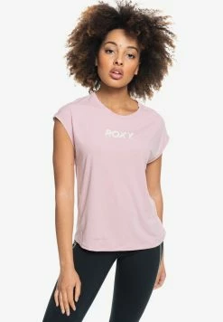 Roxy TRAINING GIRL - T-shirt Imprimé - Dawn Pink