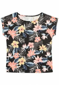Roxy AFRICAN SUNSET - T-shirt Imprimé - Anthracite Rg Tropical Breeze