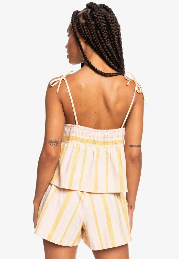 Roxy Débardeur - Tapioca Alla Stripe Verticale 3 Roxy Débardeur - Tapioca Alla Stripe Verticale – Image 3