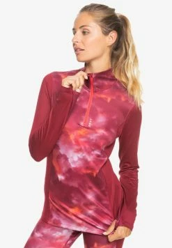 Roxy FROSTED SUNSET LS - T-shirt à Manches Longues - Tibetan Red Pensine