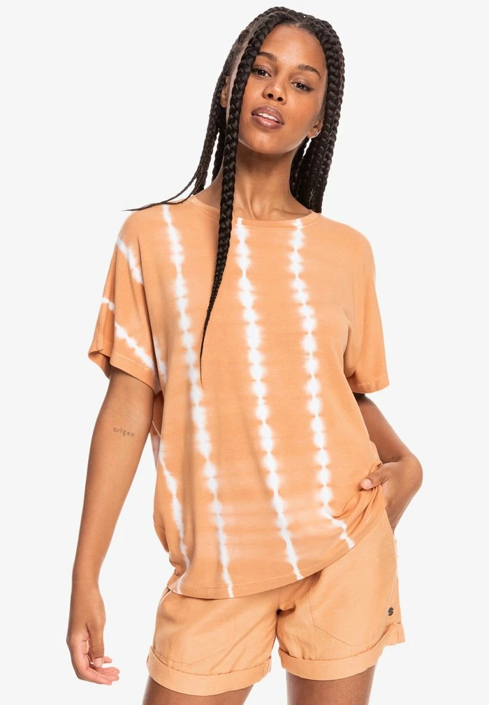 Roxy CHASING THE SWELL - T-shirt Imprimé - Toast 1 Roxy CHASING THE SWELL - T-shirt Imprimé - Toast