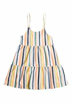 Roxy HOMETOWN GLORY - Robe De Jour - Snow White Verti Sun Struck Rg