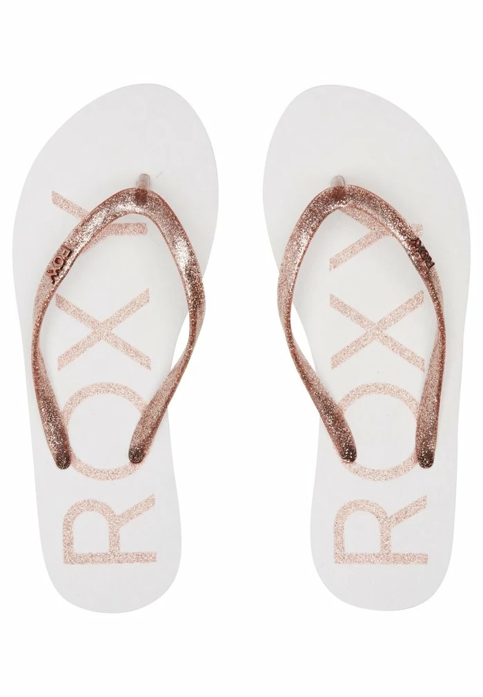 Roxy VIVA SPARKLE - Tongs - White Metallic Pink 3 Roxy VIVA SPARKLE - Tongs - White Metallic Pink – Image 3