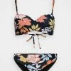 Roxy MOLD BAND SET - Bikini - Anthracite/island Vibes