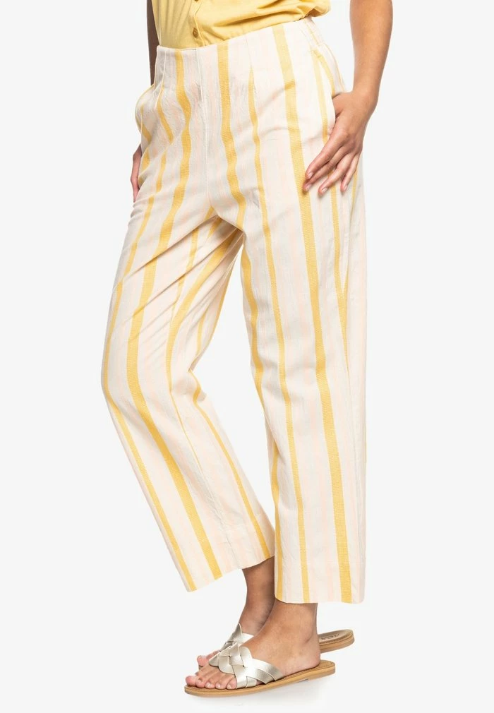 Roxy Pantalon Classique - Tapioca Alla Stripe Verticale 4 Roxy Pantalon Classique - Tapioca Alla Stripe Verticale – Image 4