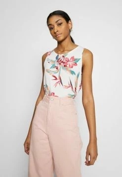 Roxy FINE WITH YOU PRINTED - Débardeur - Snow White Tropic Call