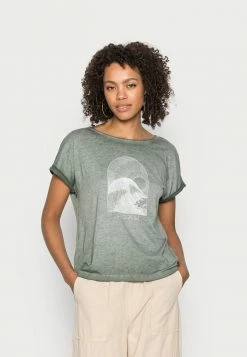Roxy SUMMERTIME HAPPINESS - T-shirt Imprimé - Sea Spray
