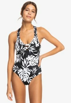 Roxy LOVE THE WAVE CATCHER - Maillot De Bain - Anthracite Surf Trippin Bico S