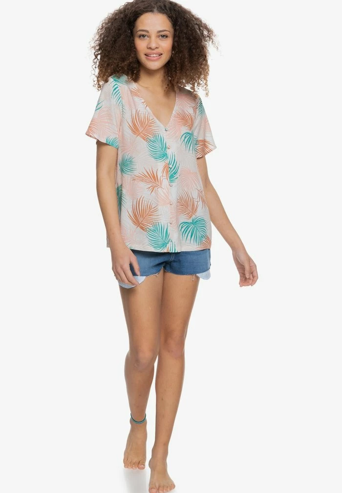 Roxy GLITTER WAY - Blouse - Snow White Palm Shadows 2 Roxy GLITTER WAY - Blouse - Snow White Palm Shadows – Image 2