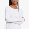 Roxy SAY SOMETHING - T-shirt à Manches Longues - Bright White